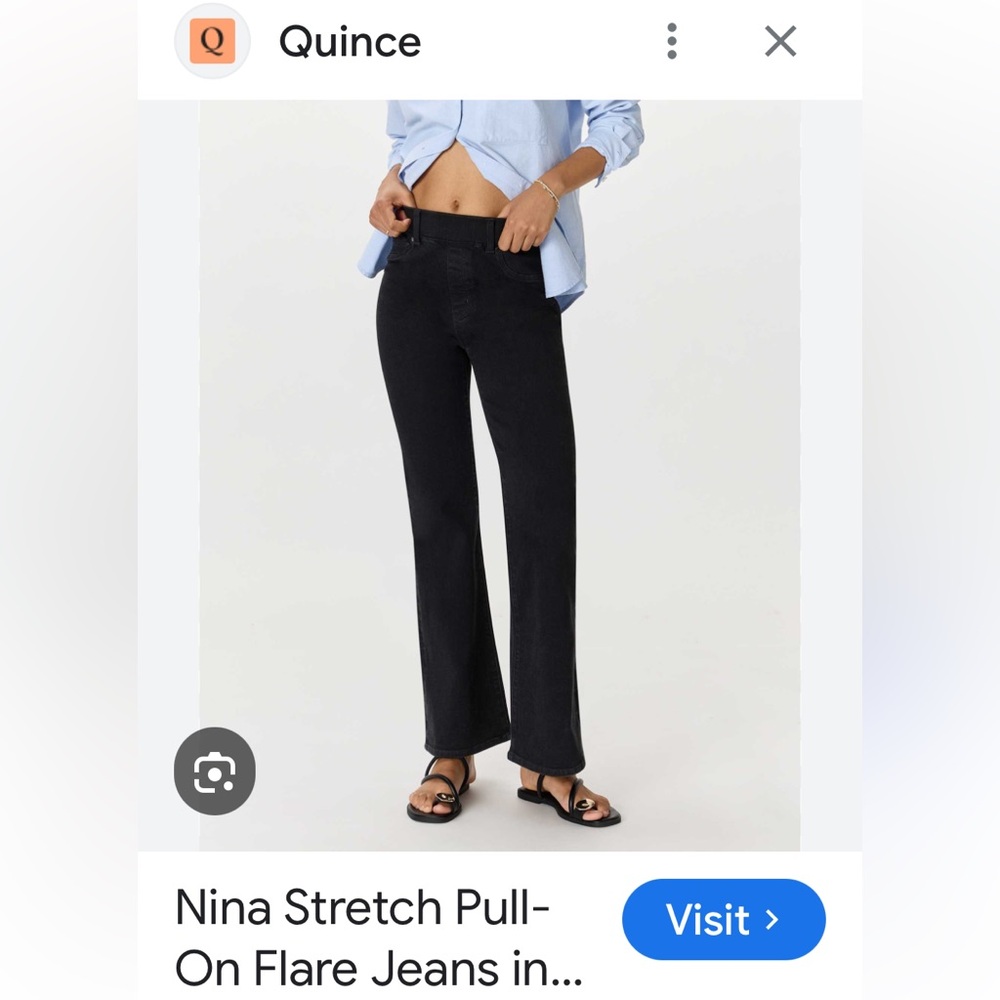 Super comfy and stylish Quince Pull On Jeans-Size Medium